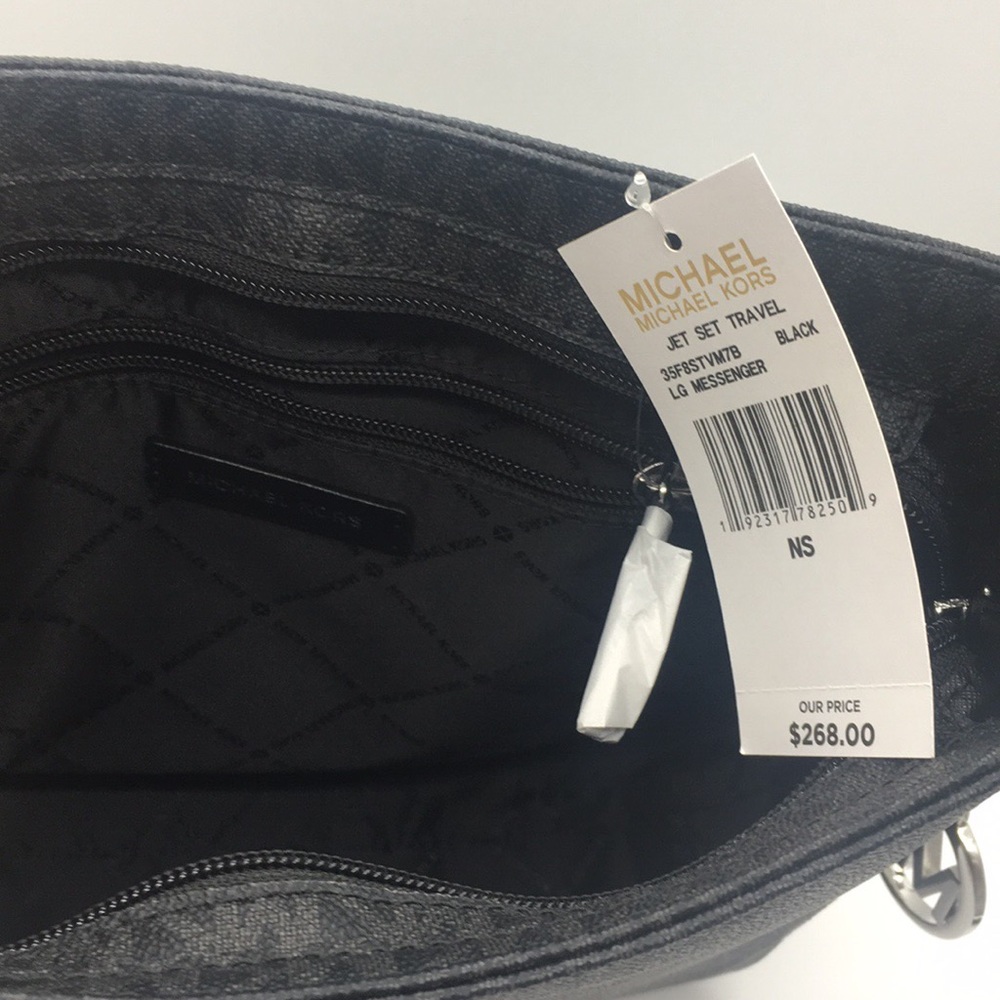 Michael Kors LG MESSENGER Crossbody Black - Picture 4 of 8